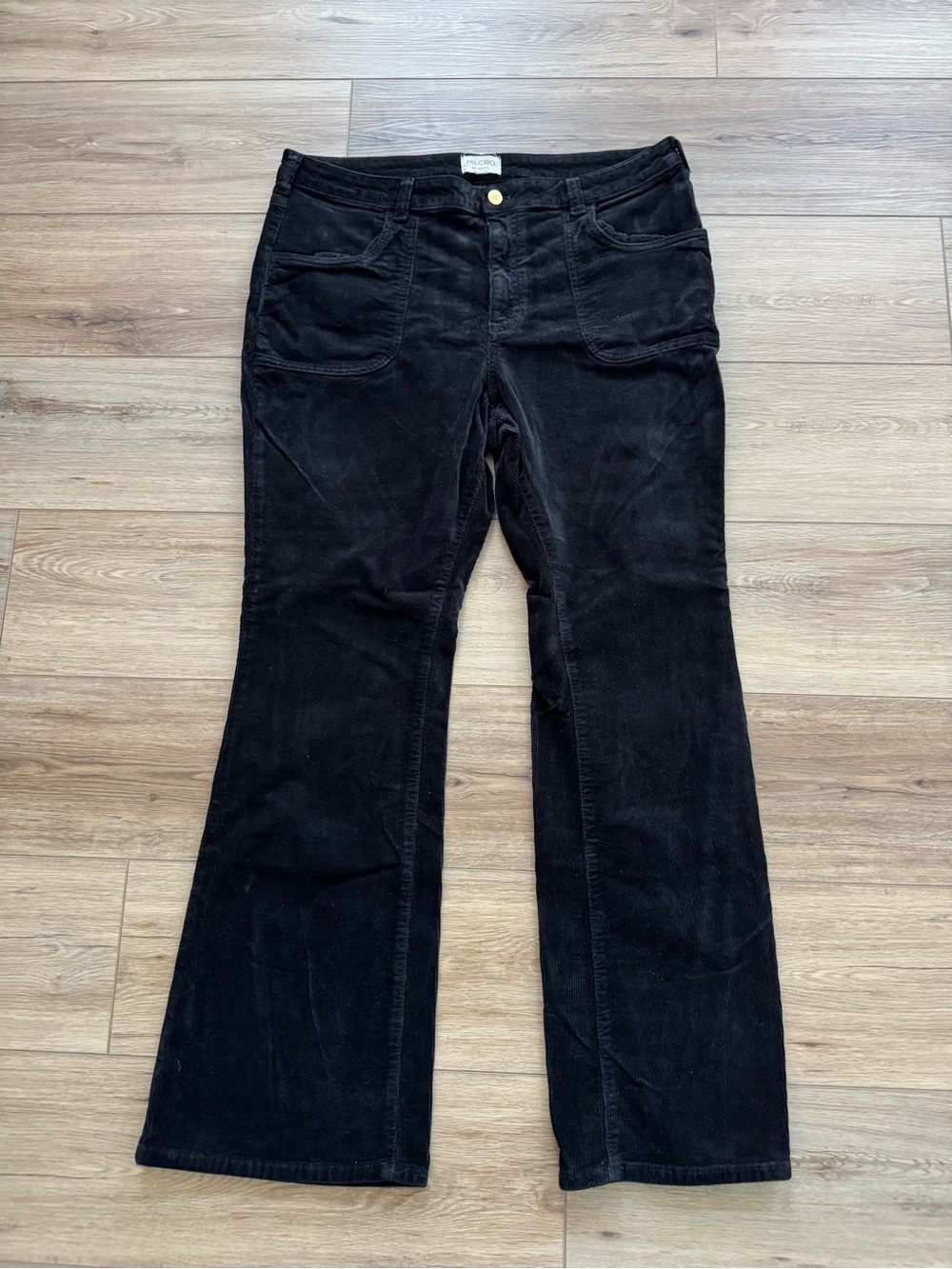 Anthropologie, Icon Low-Rose Corduroy Flare Jeans by PILCRO, 34